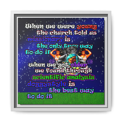 doggystyle - framed canvas art ('snoops' background)