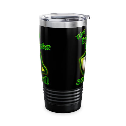 green monster - Ringneck Tumbler, 20oz (black)