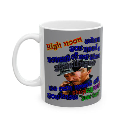high noon - White Mug (grey)
