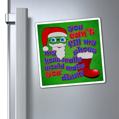 santa's shoes - Magnets - (green turf)