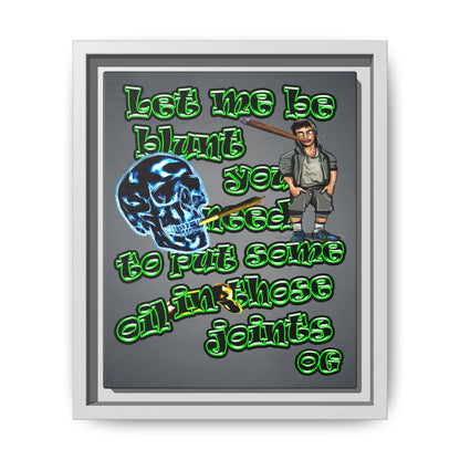 og - framed canvas art (grey-light grey)