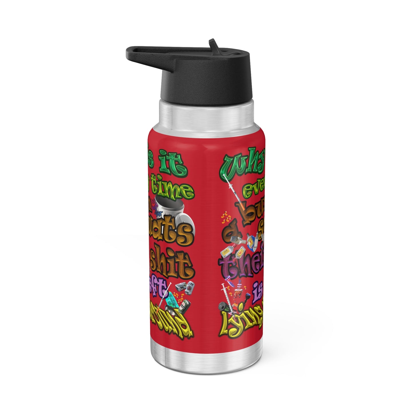 the bum's shit - Gator Tumbler, 32oz (dark red)