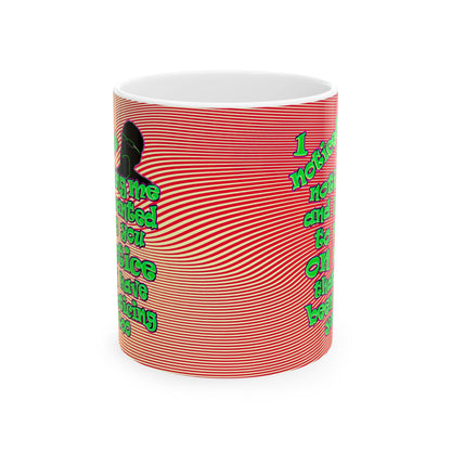 noticed you noticing - White Mug (yellow-orange wave)