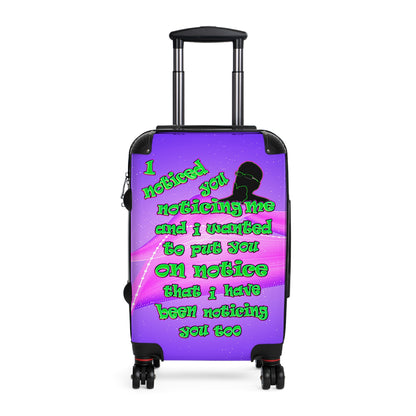 noticed you noticing - Suitcase (purple-pink wave)