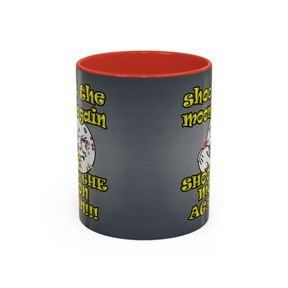 shoot the moon again - Accent Mug (grey-light grey)
