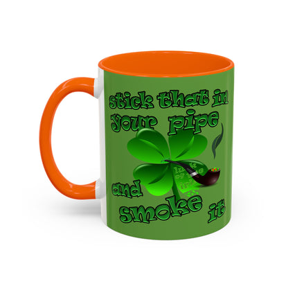 celtics logo - Accent Mug (green)