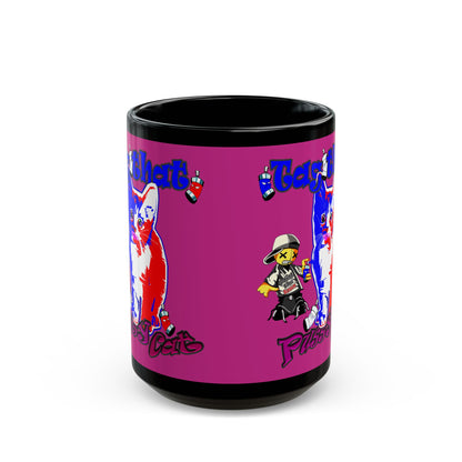 tag that - Black Mug (pink)