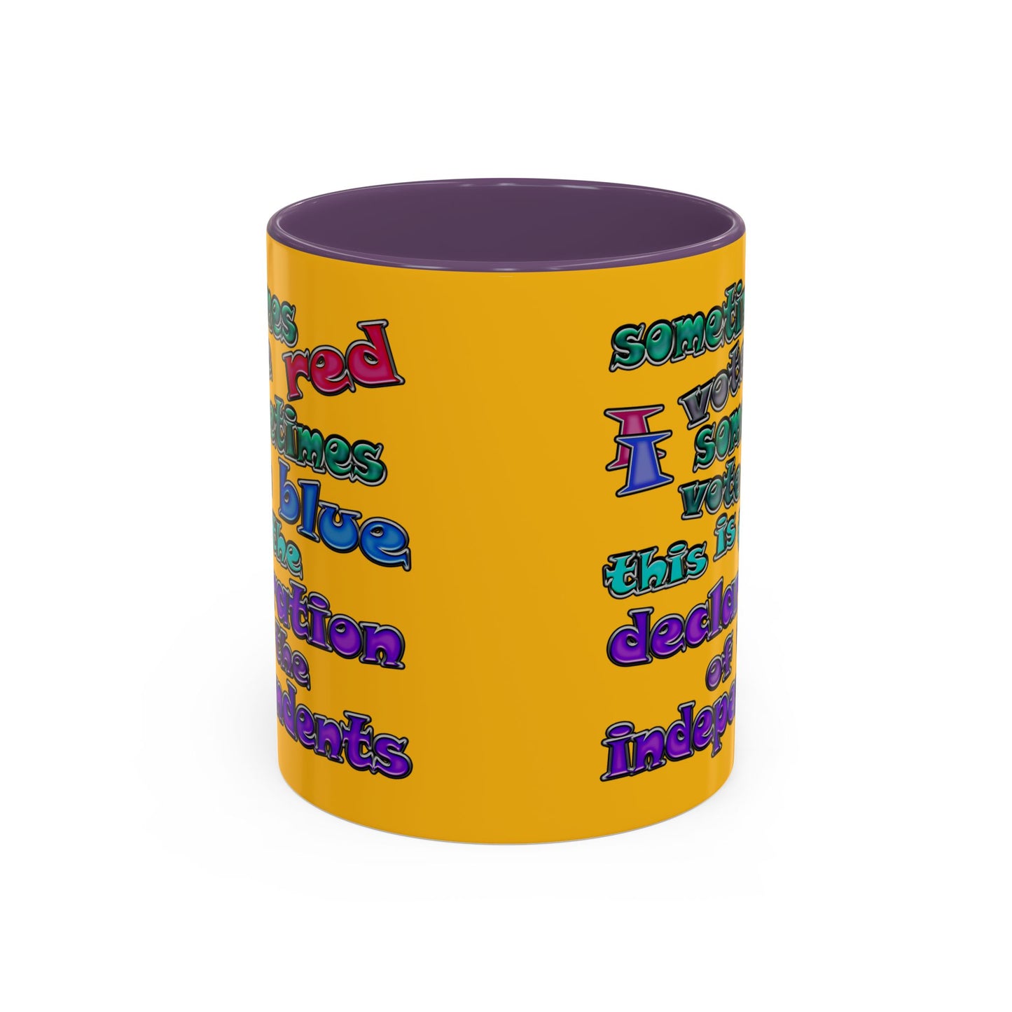 declaration of the independents - Accent Mug (yellow)