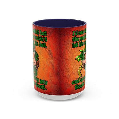 turtle race - Accent Mug (burnt orange)
