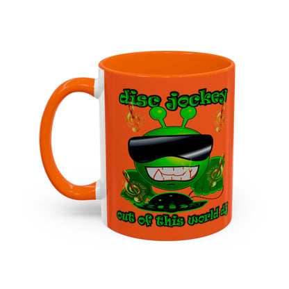disc jockey - Accent Mug (orange)