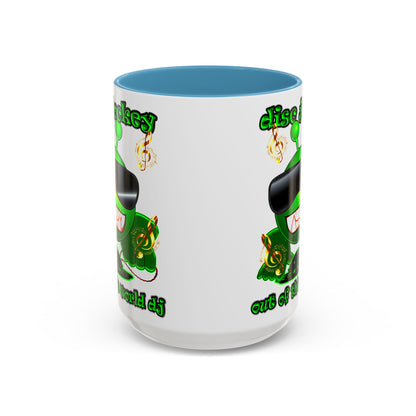 disc jockey - Accent Mug (white)