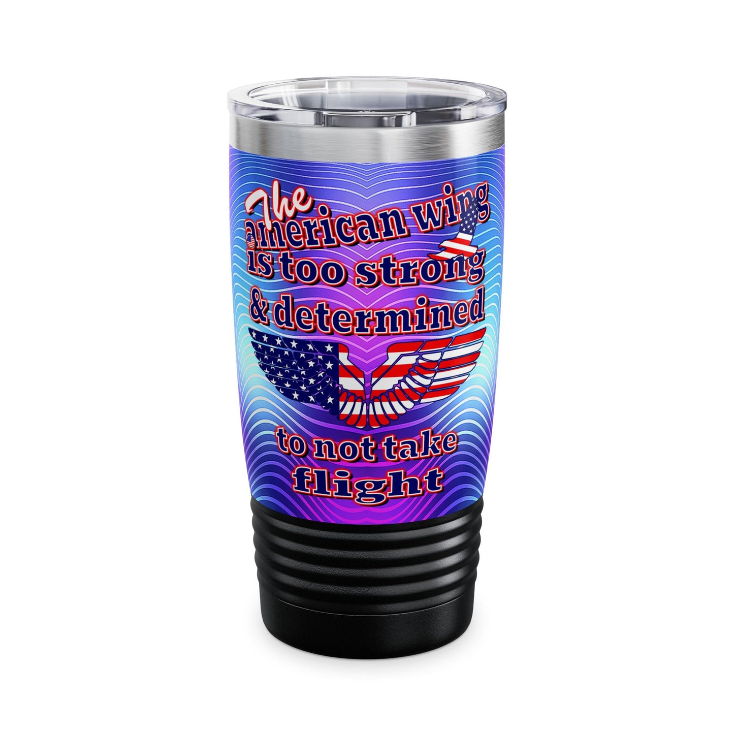 american wing - Ringneck Tumbler, 20oz (purple wave)