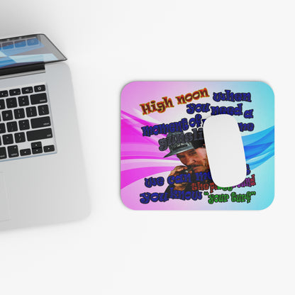 high noon - Mouse Pad (Rectangle) (light blue-pink wave)
