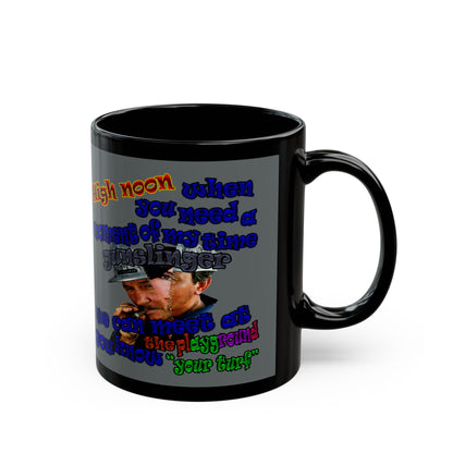 high noon - Black Mug (dark grey)