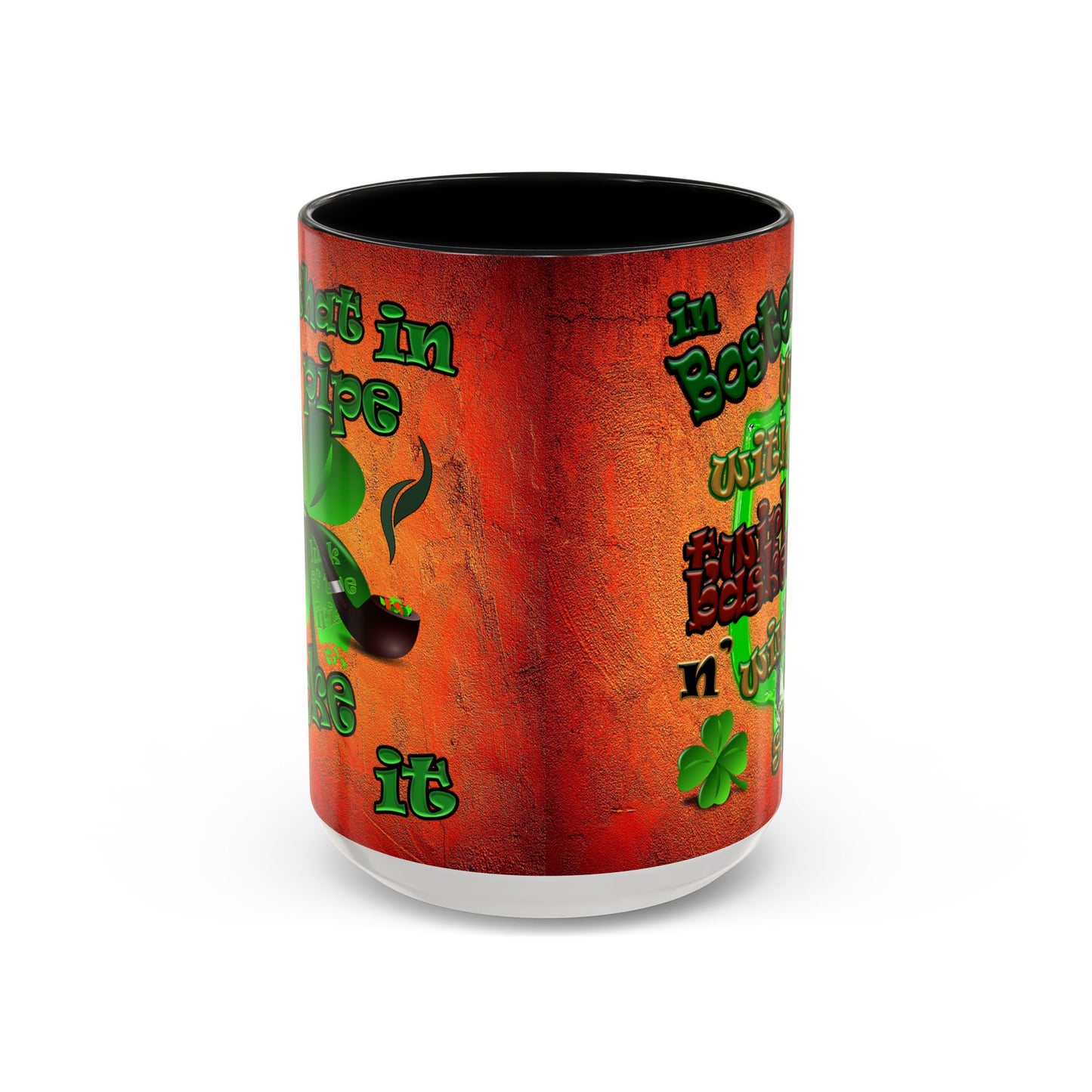 celtics logo - Accent Mug (burnt orange)