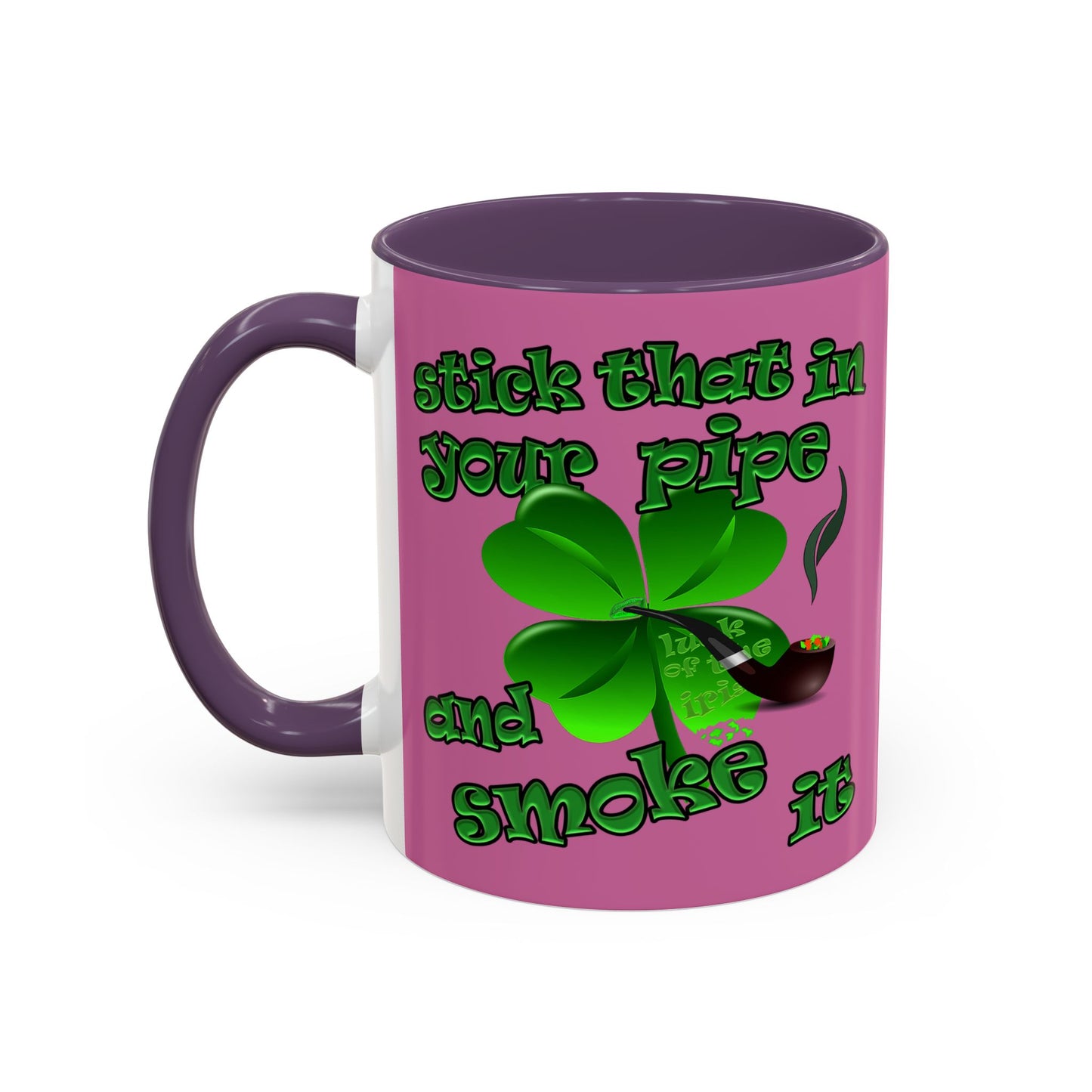celtics logo - Accent Mug (light pink)