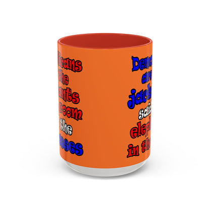 donkeys and elephants - Accent Mug (crusta)
