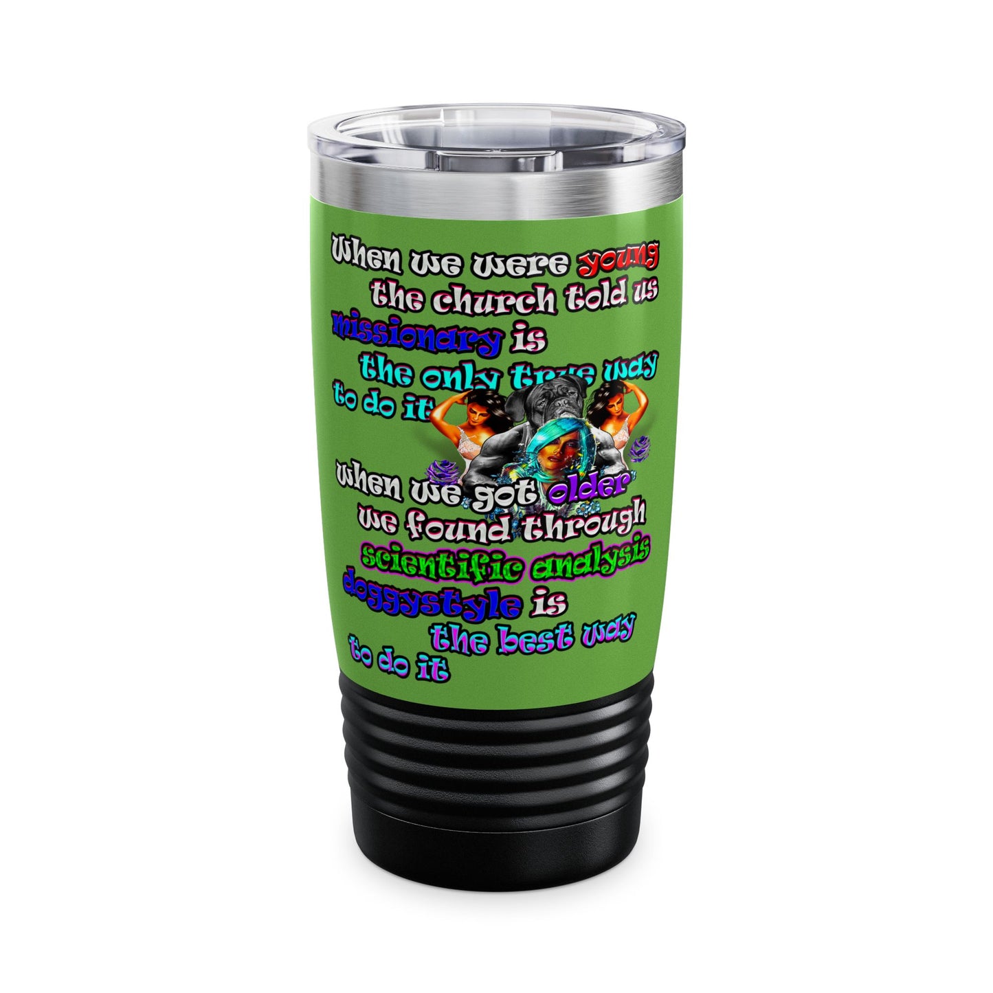 doggystyle - Ringneck Tumbler, 20oz (green)