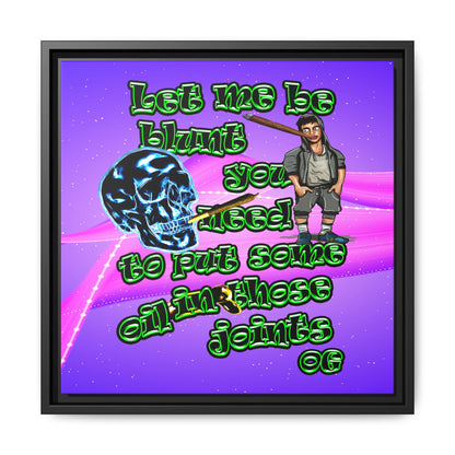og - framed canvas art (purple-pink wave)