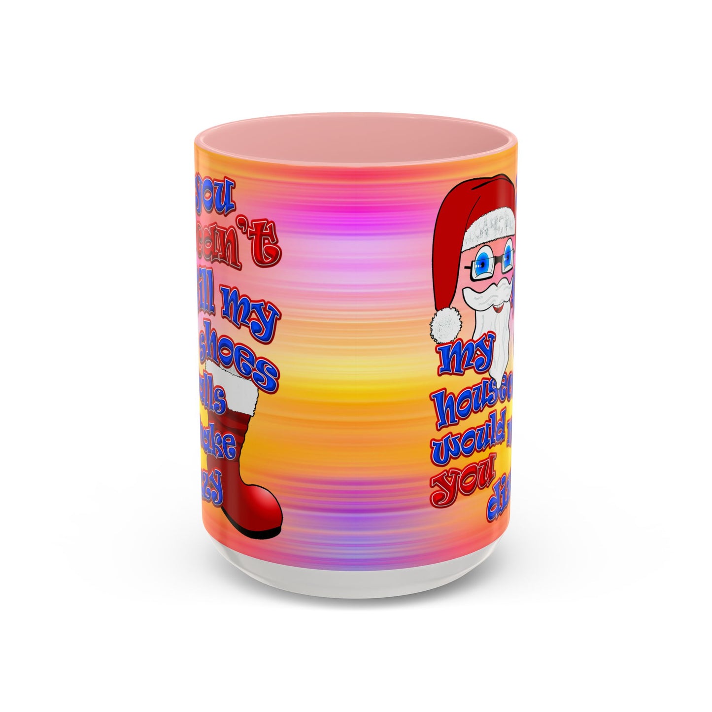 santa's shoes - Accent Mug (color blur)