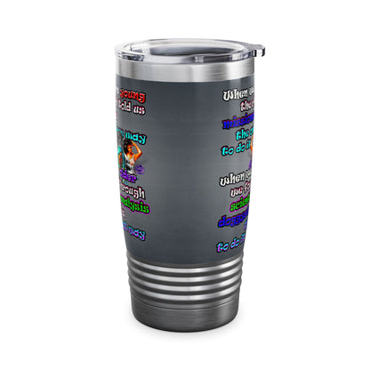 doggystyle - Ringneck Tumbler, 20oz (grey-light grey)