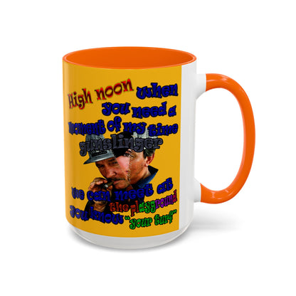 high noon - Accent Mug (yellow)