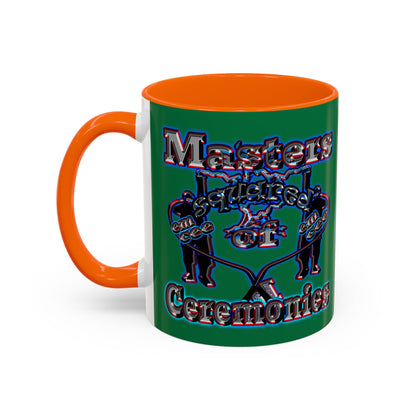 em cee squared - Accent Mug (dark green)