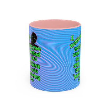 noticed you noticing - Accent Mug (light blue-purple wave)