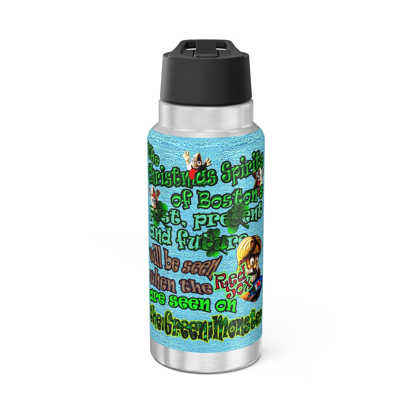 christmas spirits of boston - Gator Tumbler, 32oz  (faded blue)