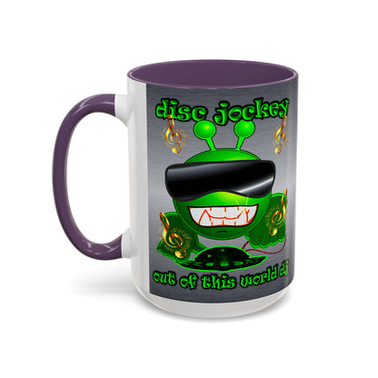disc jockey - Accent Mug (brushed nickel)