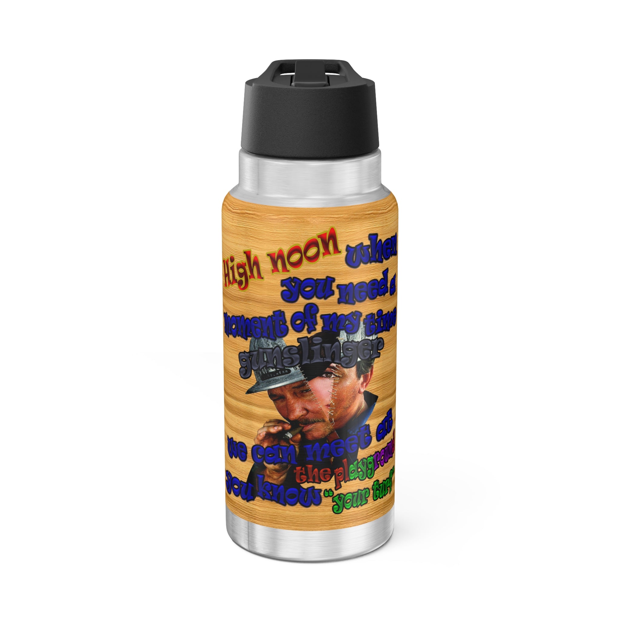high noon - Gator Tumbler, 32oz  (butterscotch wood finish)