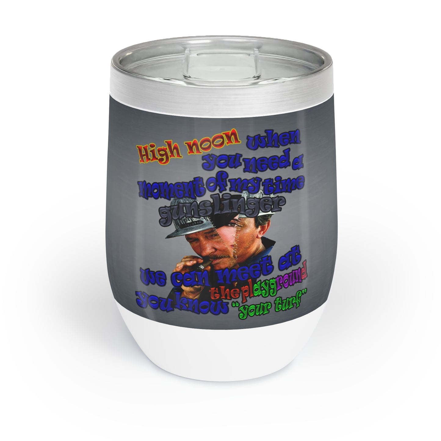 high noon - Chill Wine Tumbler (grey-light grey)