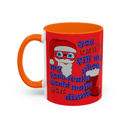 santa's shoes - Accent Mug (red)