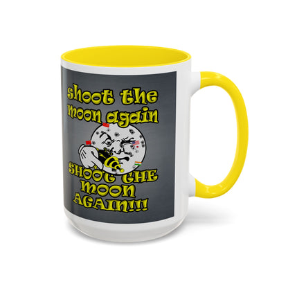 shoot the moon again - Accent Mug (grey-light grey)