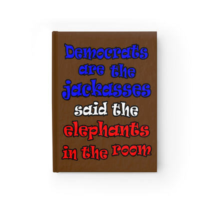 donkeys and elephants - journal-blank (brown)
