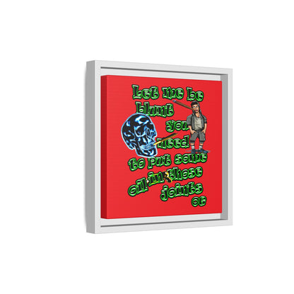 og - framed canvas art (red)