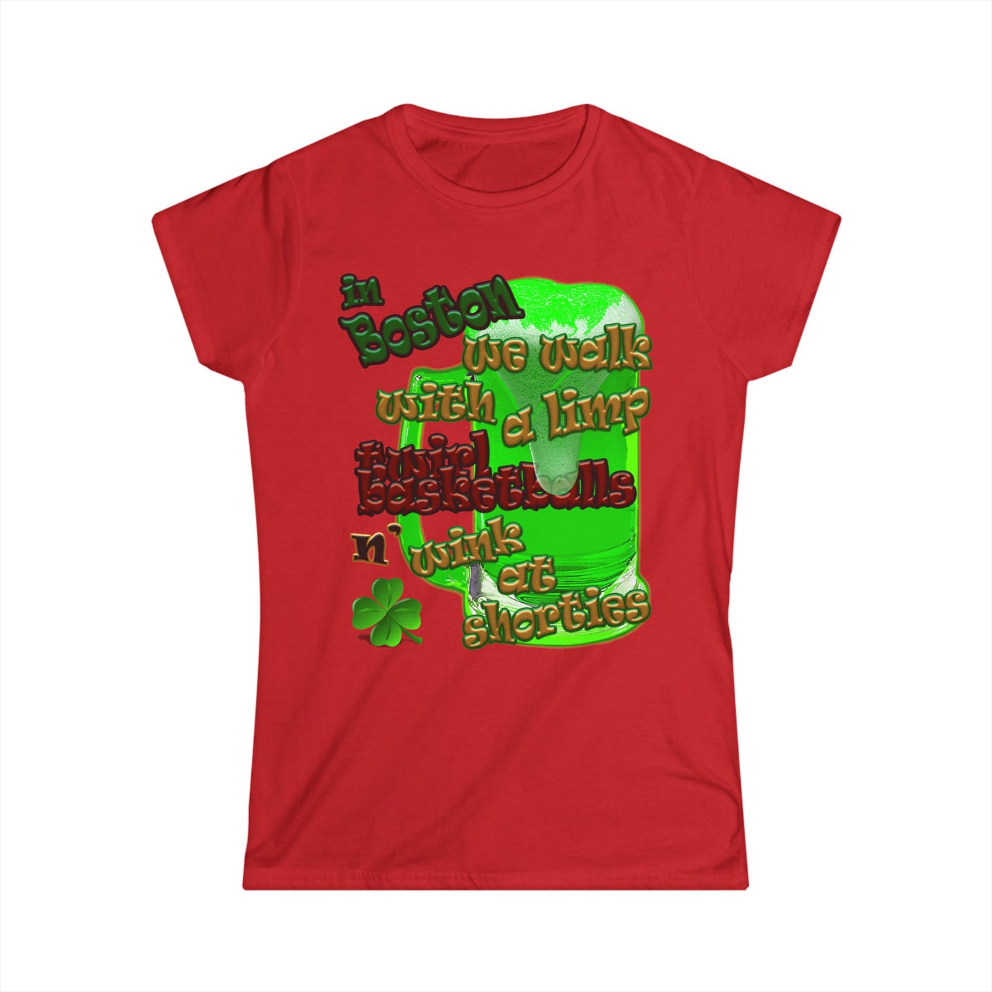 celtics logo - Women's Softstyle Tee