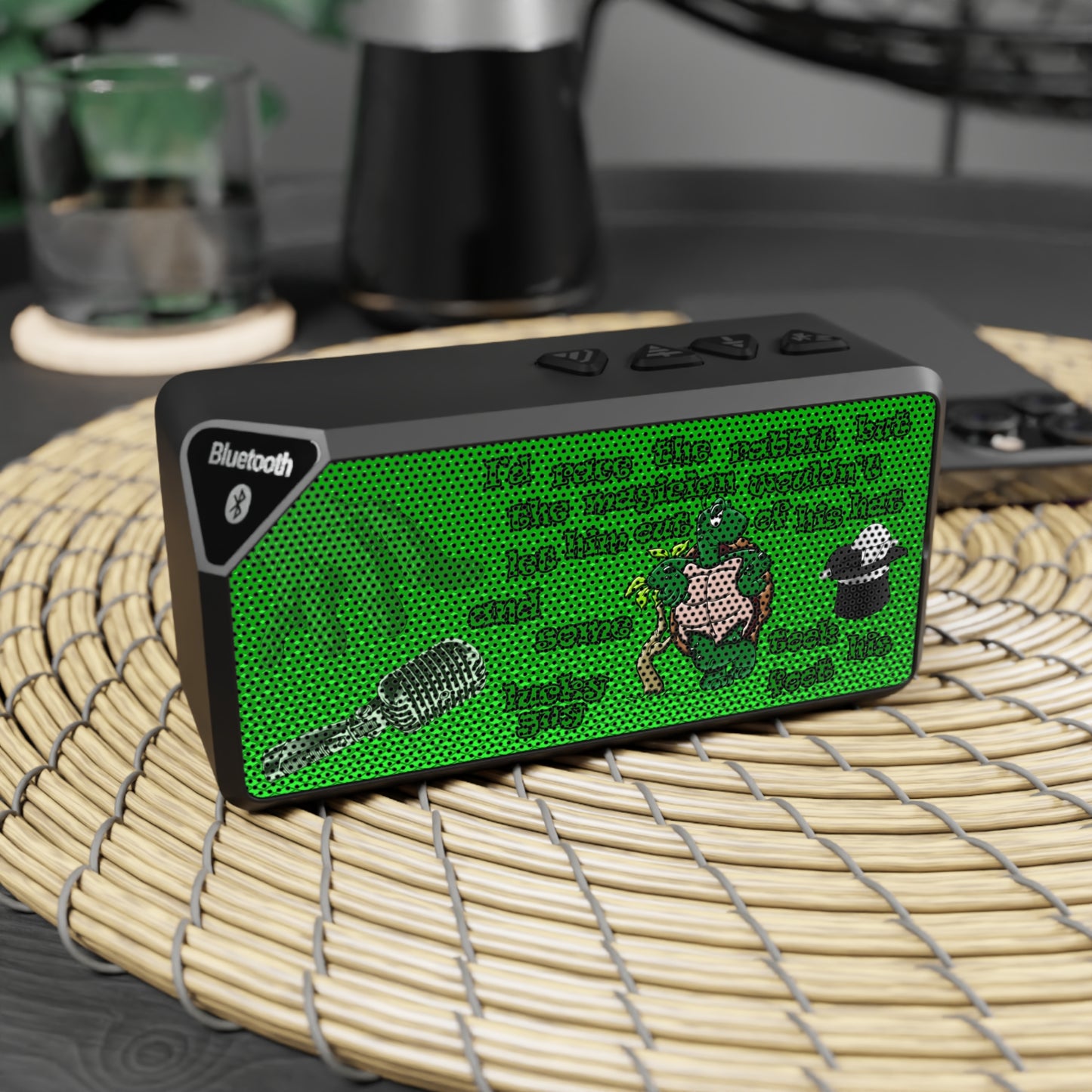 turtle race - Jabba Bluetooth Speaker (logo green)