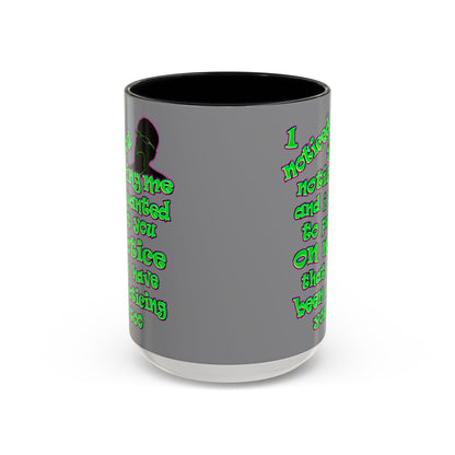 noticed you noticing - Accent Mug (grey)