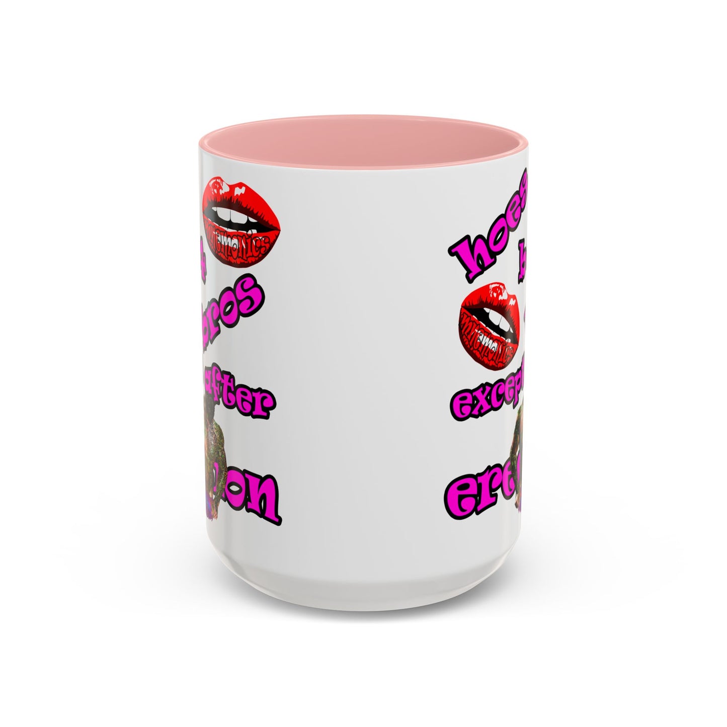 hoes b4 bros - Accent Mug (white)