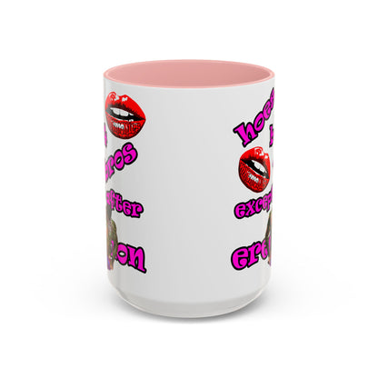 hoes b4 bros - Accent Mug (white)