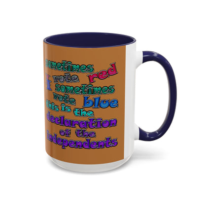 declaration of the independents - Accent Mug (light brown)