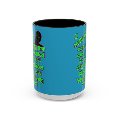 noticed you noticing - Accent Mug (turquoise)
