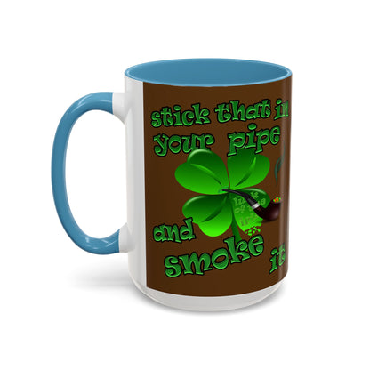 celtics logo - Accent Mug (brown)