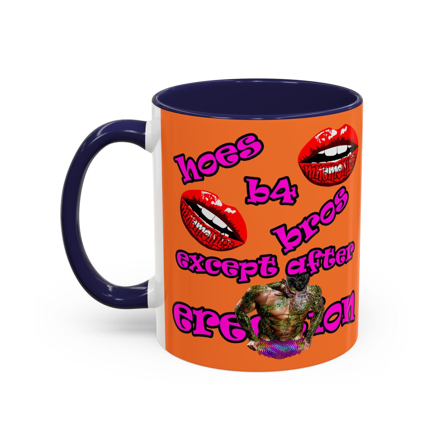 hoes b4 bros - Accent Mug (crusta)