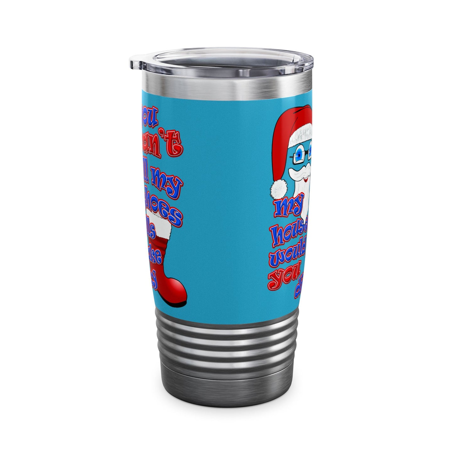 santa's shoes - Ringneck Tumbler, 20oz (turquoise)
