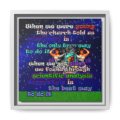 doggystyle - framed canvas art ('snoops' background)