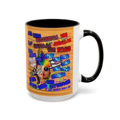 drop the beat - Accent Mug (butterscotch wood finish)