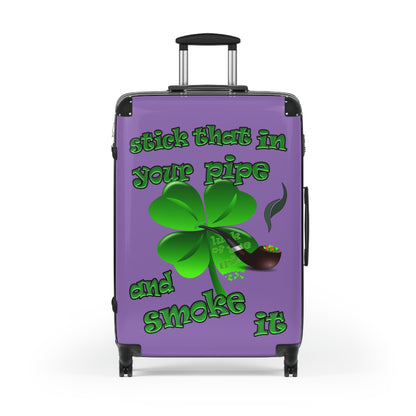 stick that in your pipe and smoke it - Suitcase (light purple)