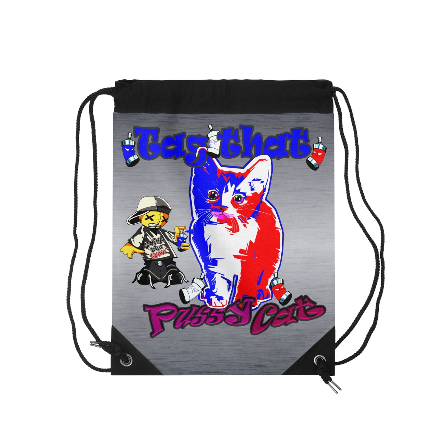tag that - Drawstring Bag (brushed nickel)